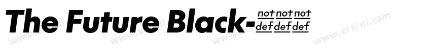 The Future Black字体转换